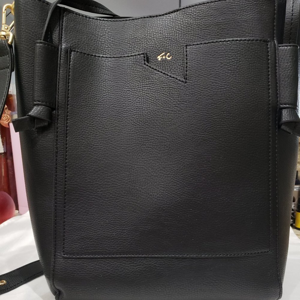 Foley & Corinna Vegan Leather crossbody tote bag  12x5.5x12
